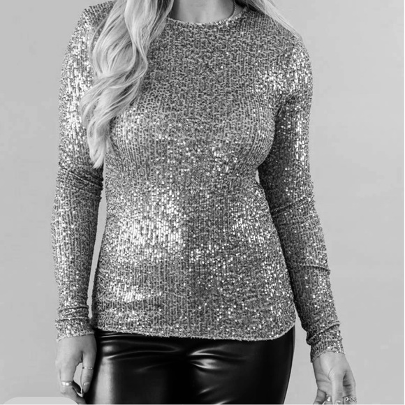 Free people sequined top - Picture 1 of 5